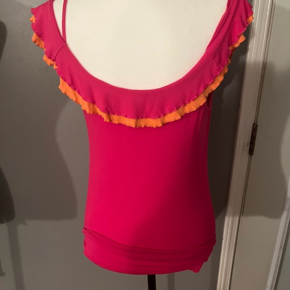 TOGETHER Cute off the shoulder Top size 6-8 - Picture 8 of 9